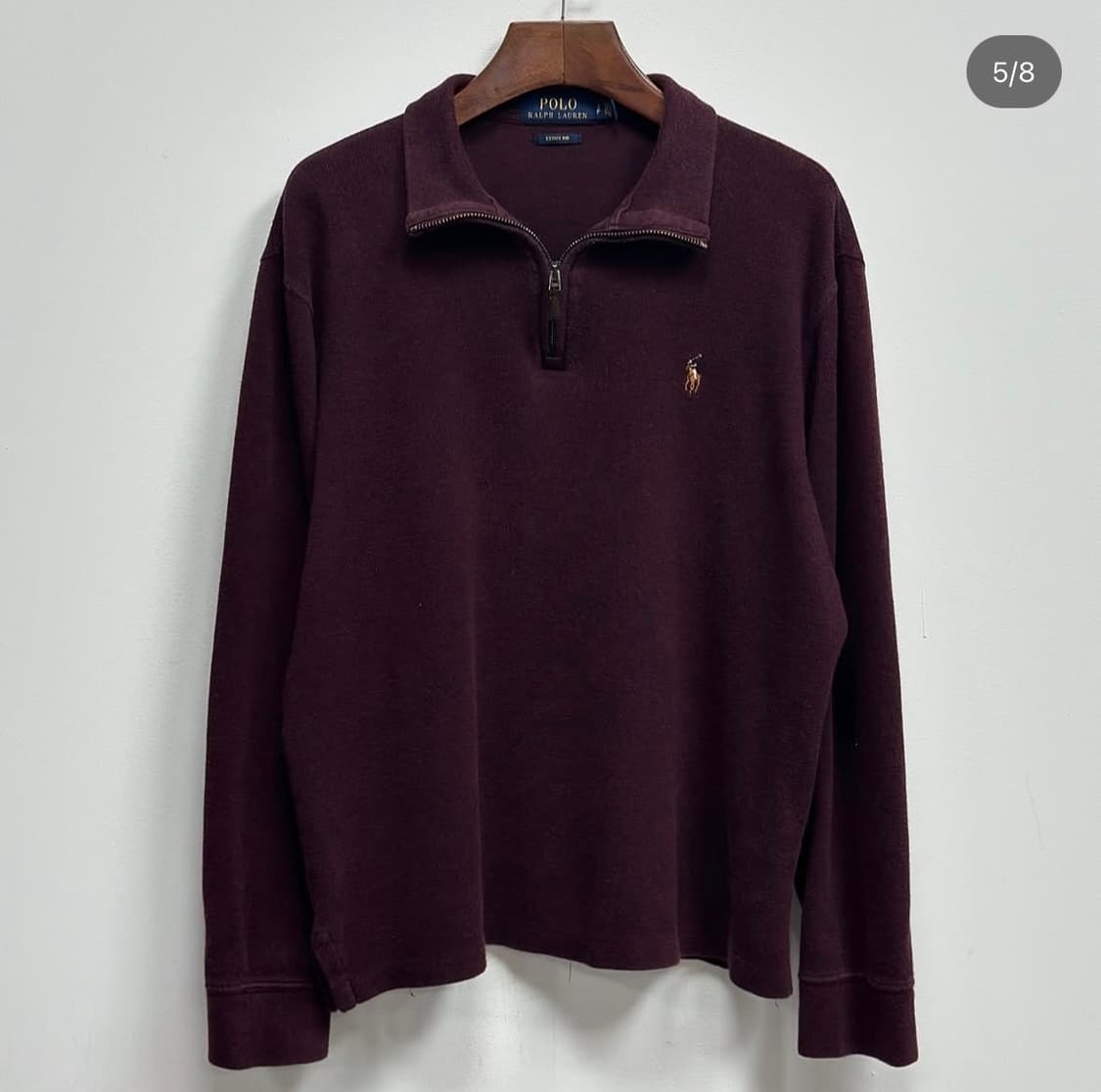 폴로 버건디 반집업 상품이미지5