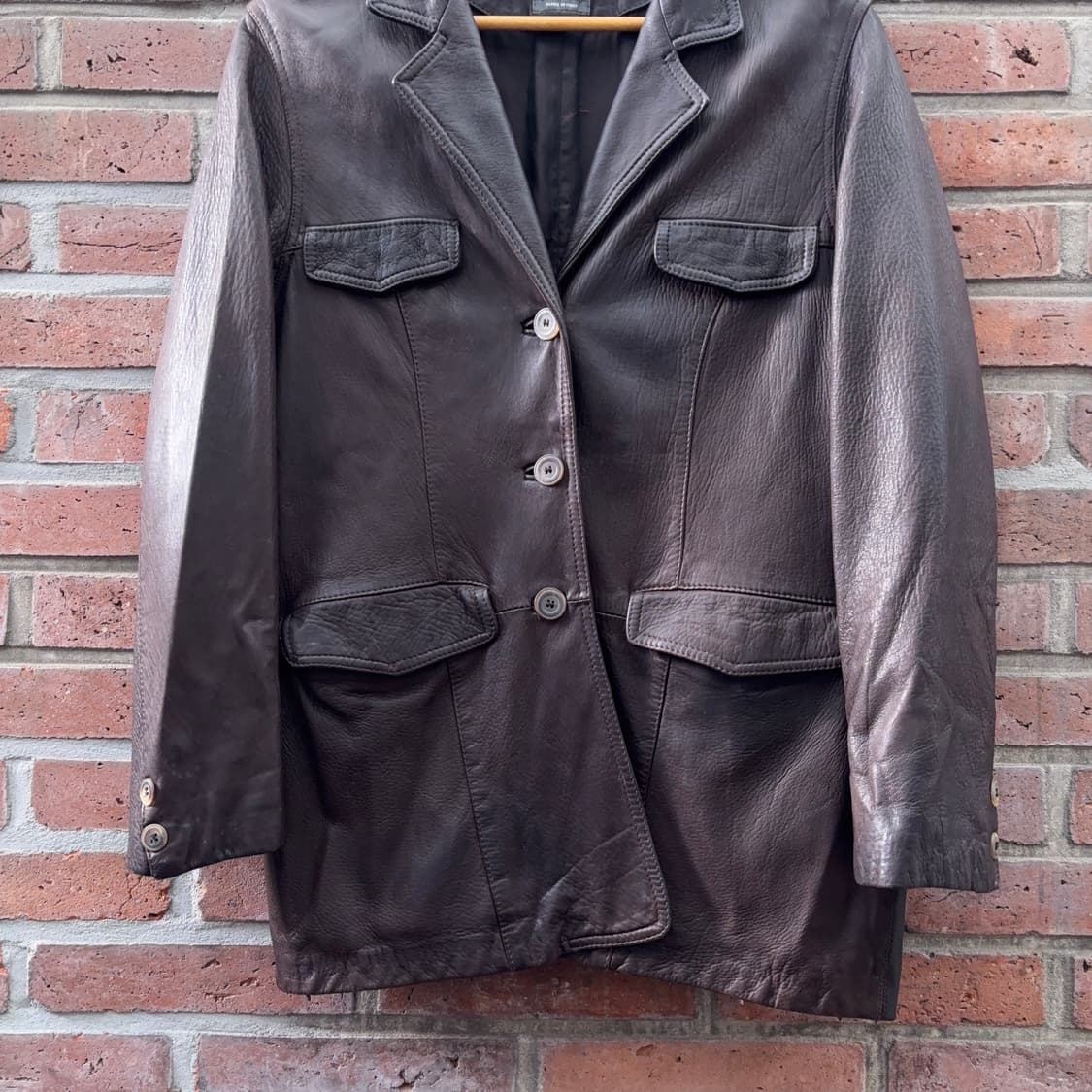 발리 Bally 레더 4포켓 자켓 (이탈리아 생산) 상품이미지5