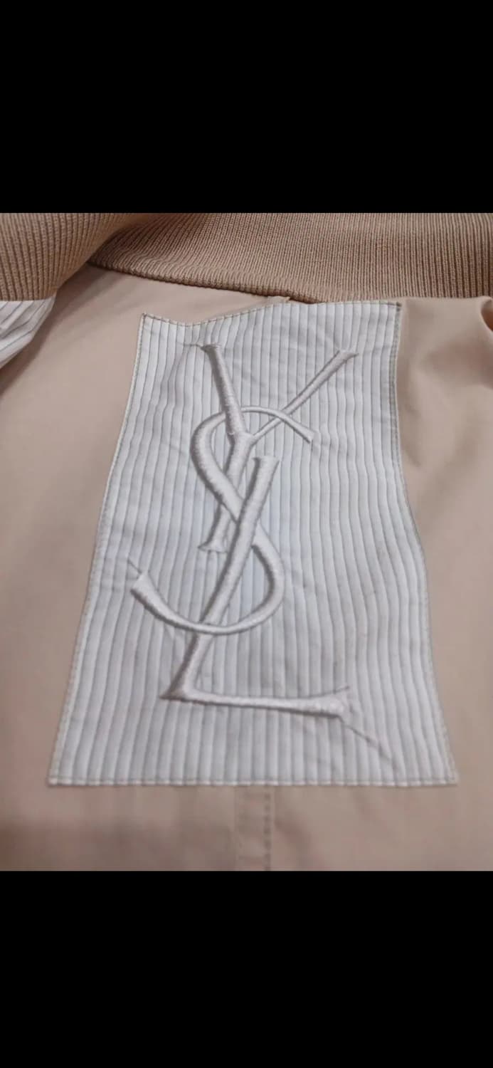 YSL rive gauche LEATHER TRIMMED JACKET 상품이미지7