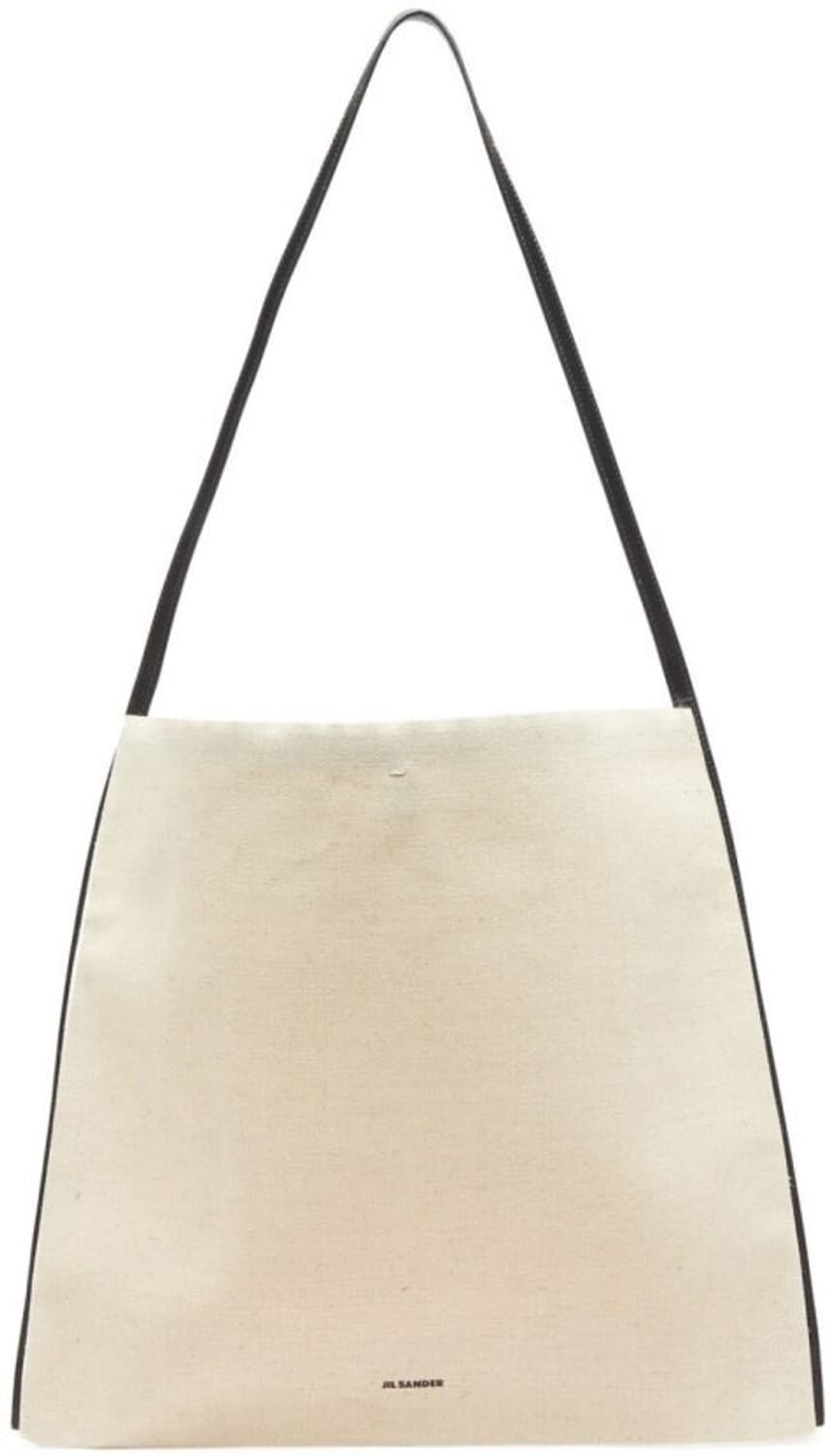 질샌더 보더 가죽 트리밍 캔버스 토트백 상품이미지1