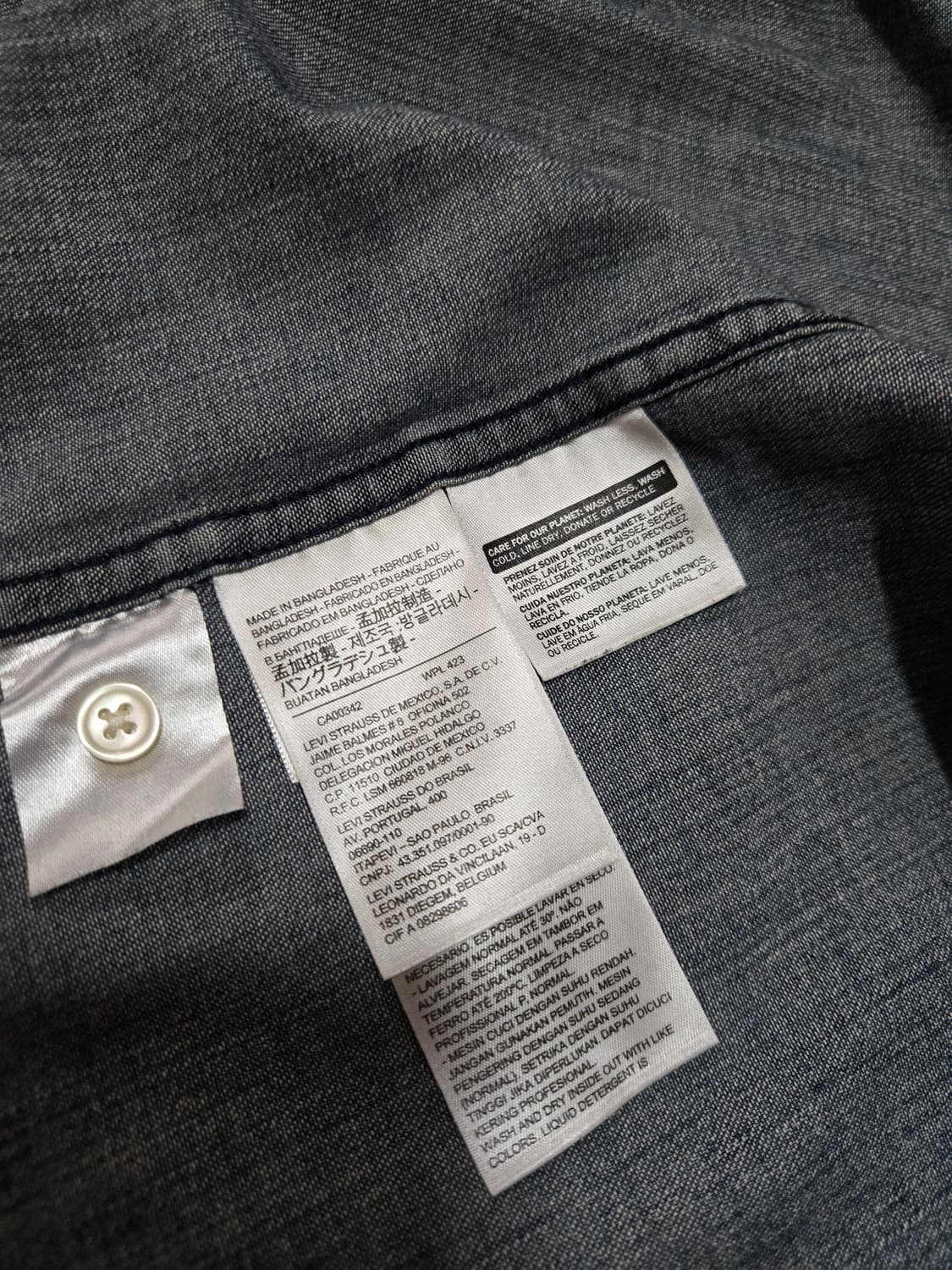 리바이스 웨스턴 중청 데님 셔츠(M사이즈) 상품이미지8