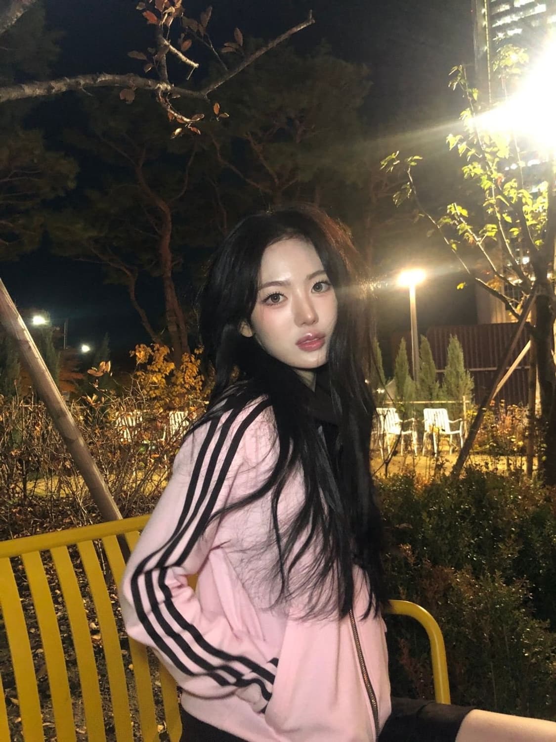 아디다스 베켄바우어 핑크 삼선 트랙탑 황금 사이즈 m 상품이미지3