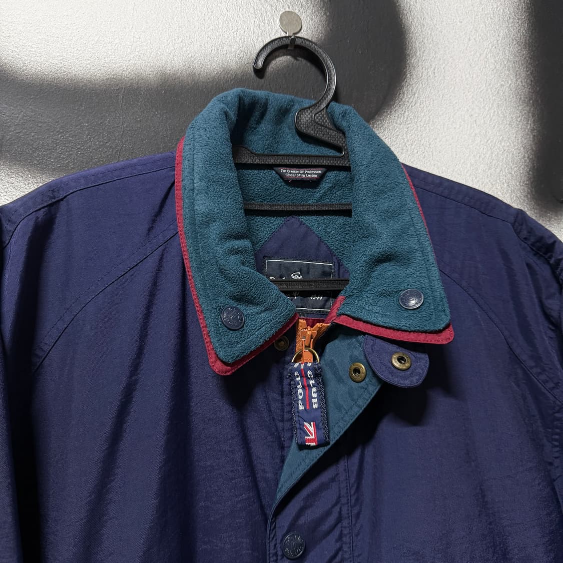 폴로 스포츠 올드스쿨 배색 플리스 디테일 퀼팅 집업 자켓 상품이미지3