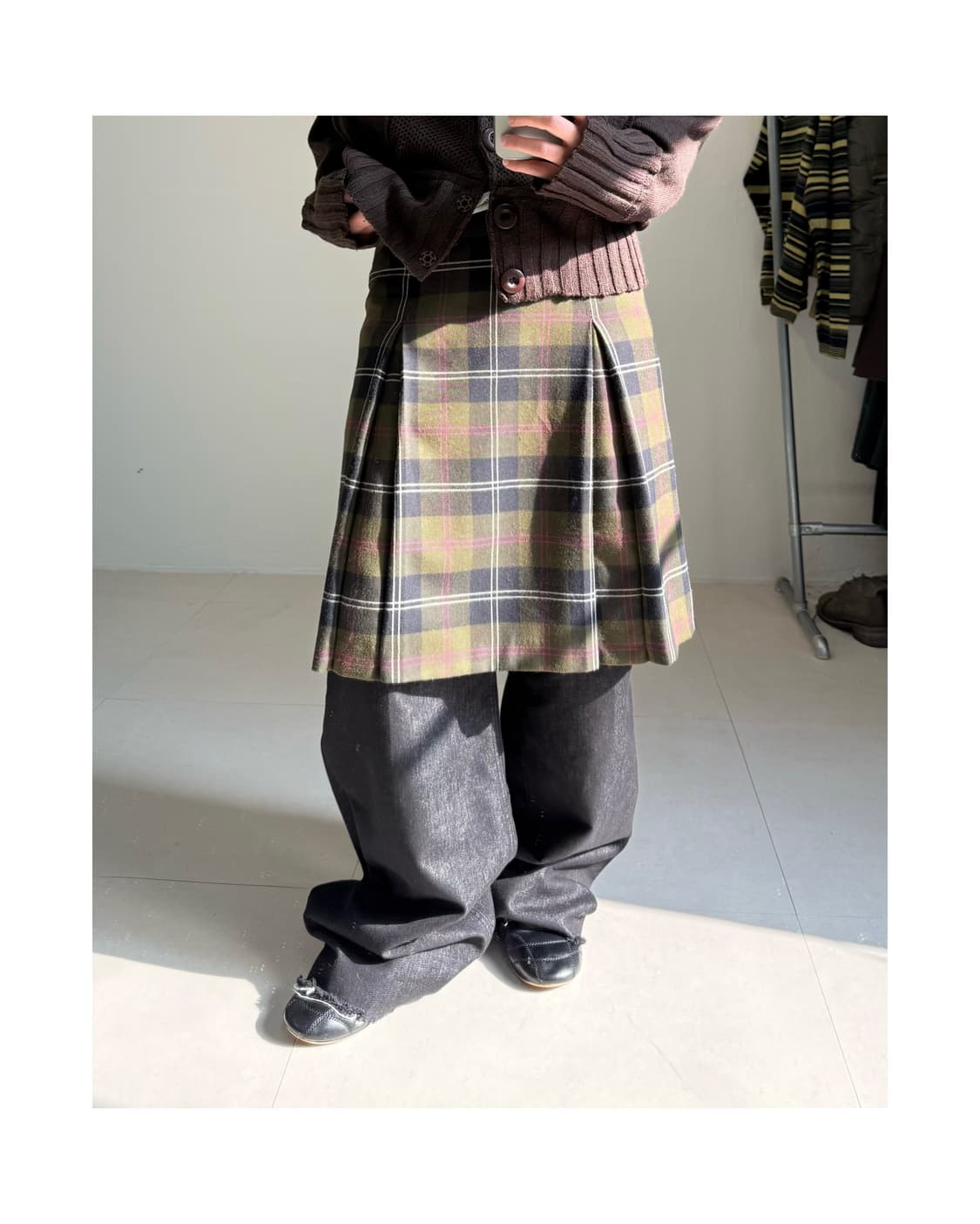 빈티지 미디 스커트 상품이미지1