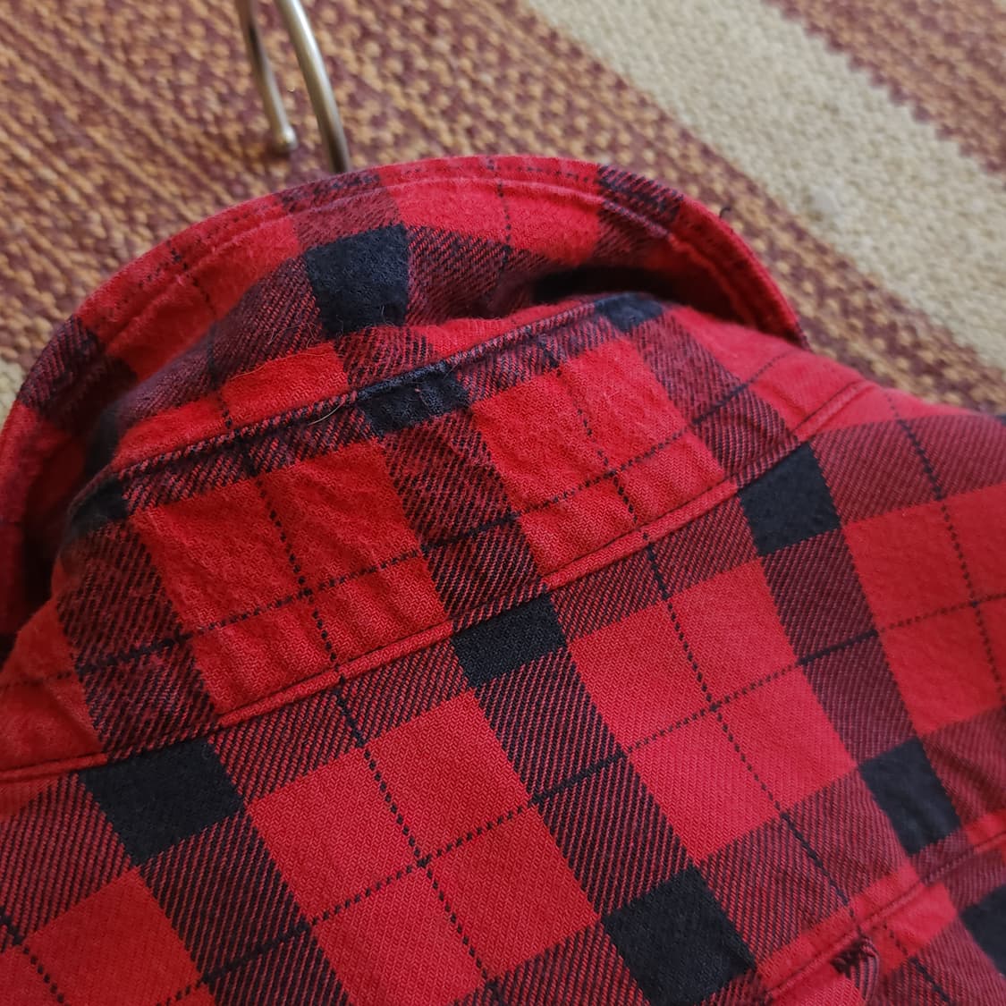 00년대 필슨 알래스칸 가이드 셔츠 헤비 코튼 플란넬 셔츠 레드체크 L 상품이미지10