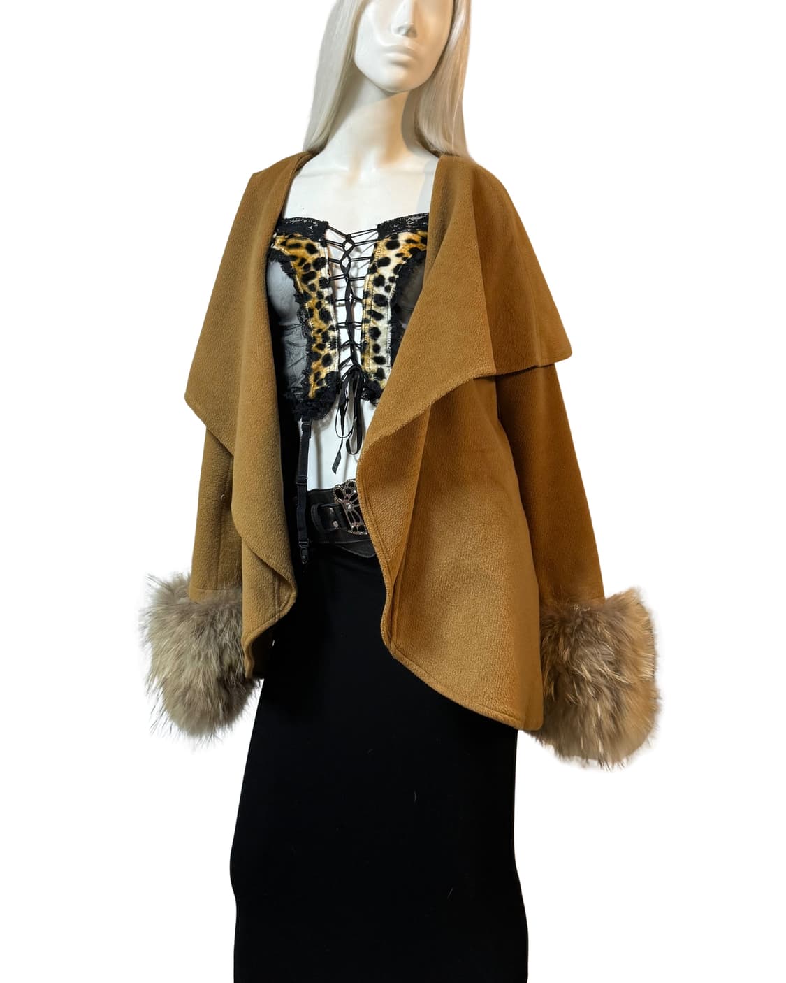 Cecil mc bee 갸루맛 라쿤 퍼 코트 상품이미지3