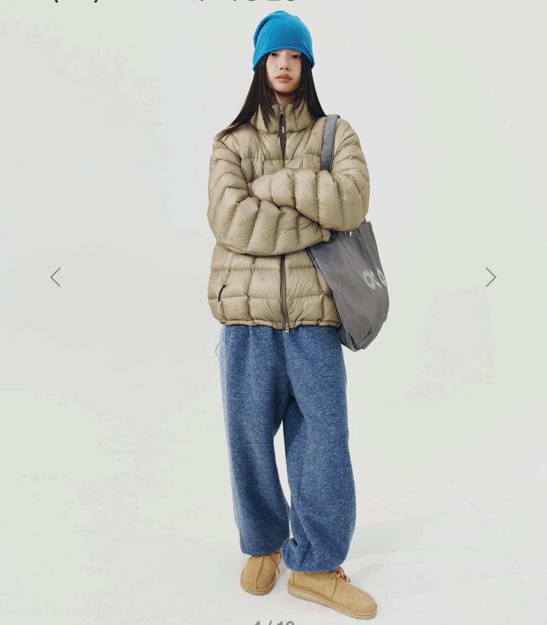 [1] 999휴머니티 라이스 구스 패딩 카키 푸퍼 상품이미지2