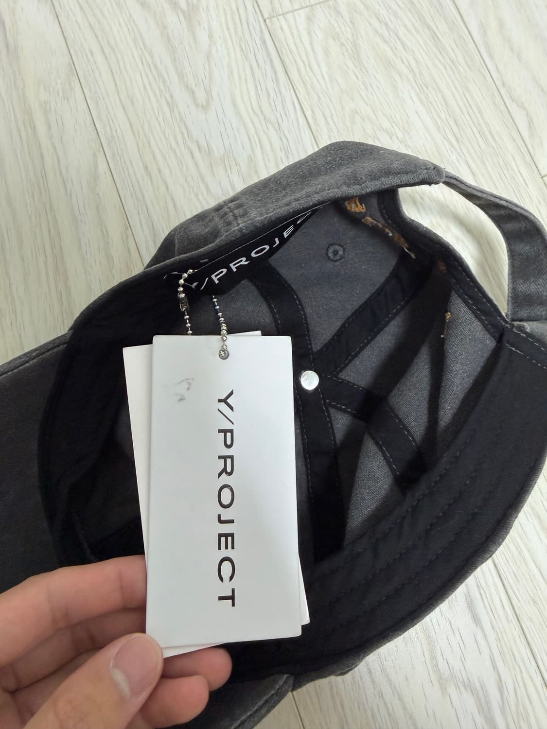 와이프로젝트 로고 패치 데님 볼캡 상품이미지7