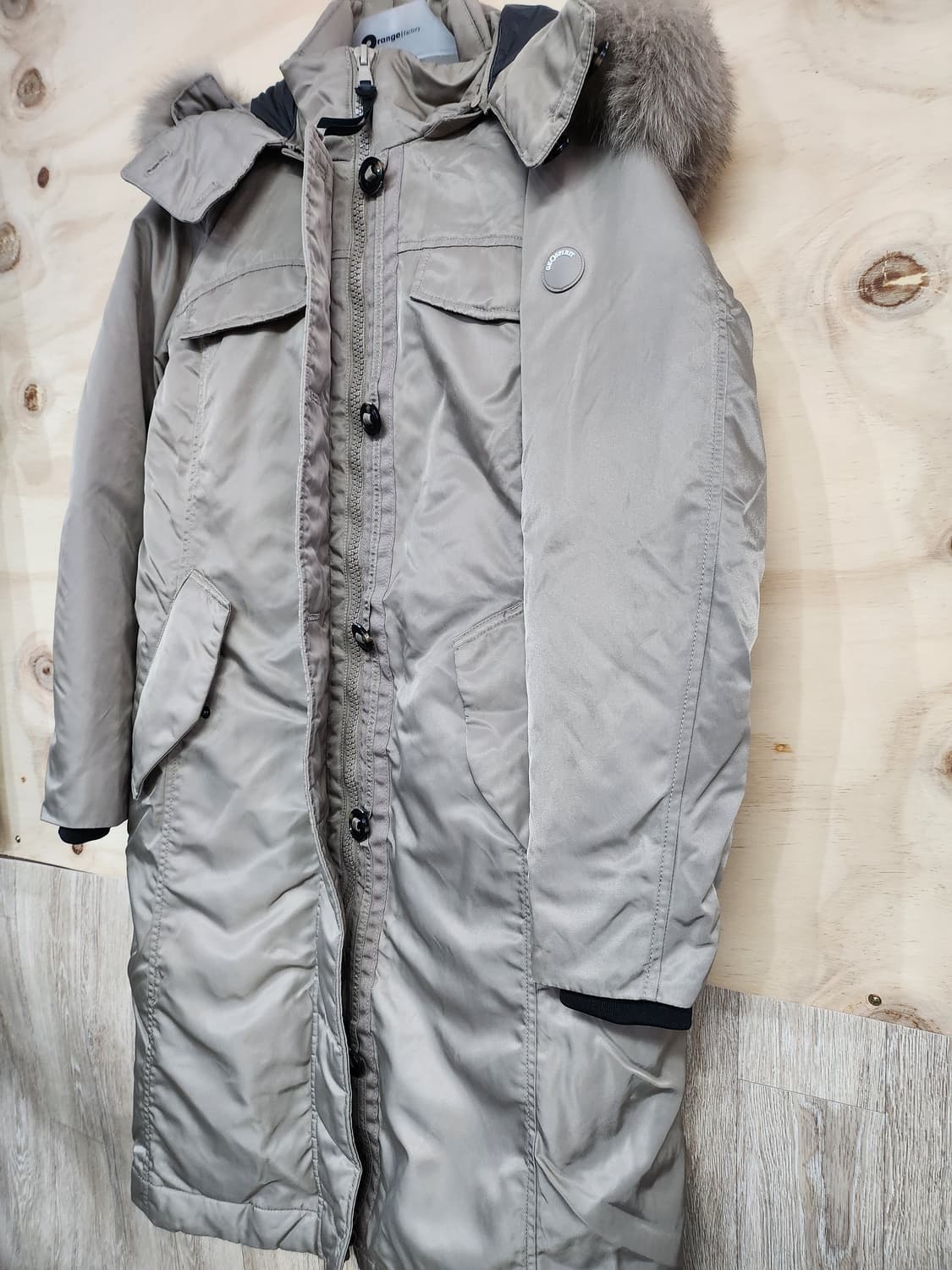 452) 지오스피릿 구스다운 폭스퍼 롱패딩 상품이미지3