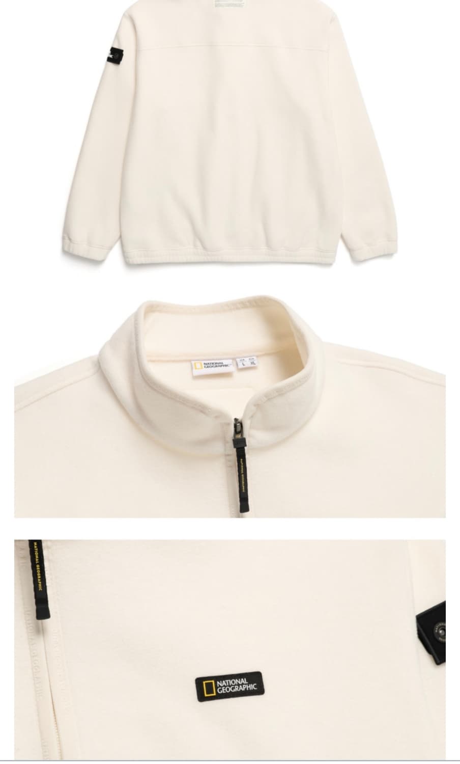 내셔널지오그래픽 후리스 플리스 아이보리 xs 상품이미지4
