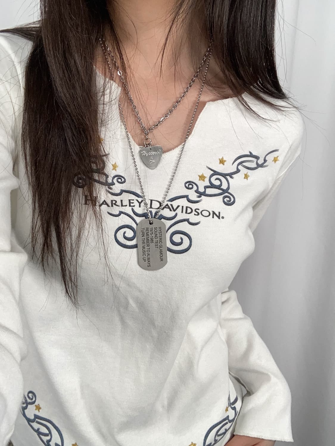 Name : 할리데이비슨 y2k 스펠아웃로고 롱슬리브 :) 상품이미지1