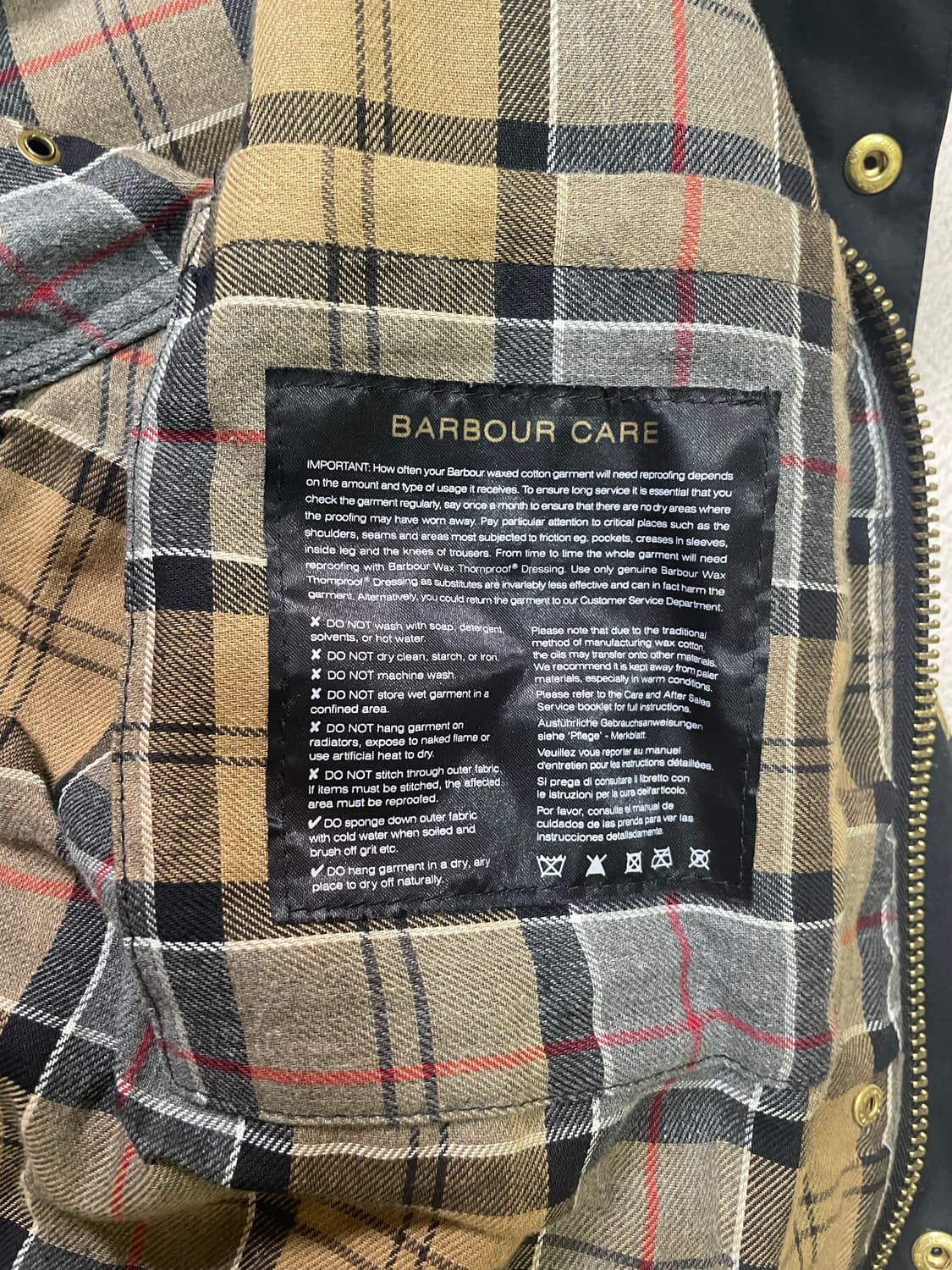 바버 인터네셔널a7 size 38 상품이미지5