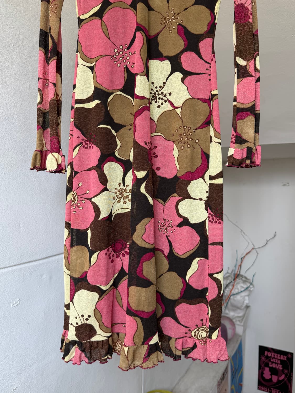 MORGAN 브이넥 플라워 드레스/원피스 상품이미지3