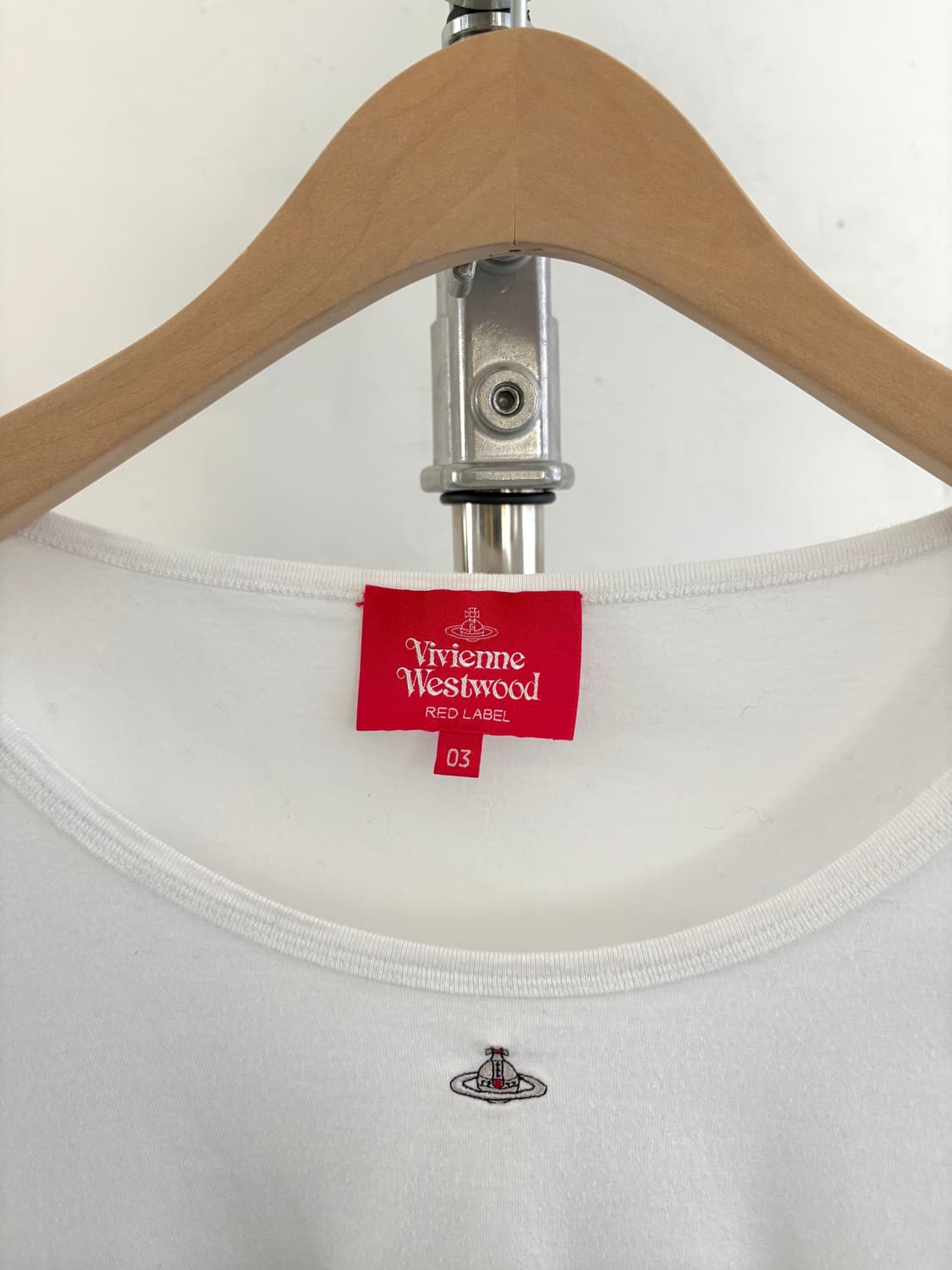 Vivienne Westwood 비비안웨스트우드 로고 화이트 슬리브 상품이미지4