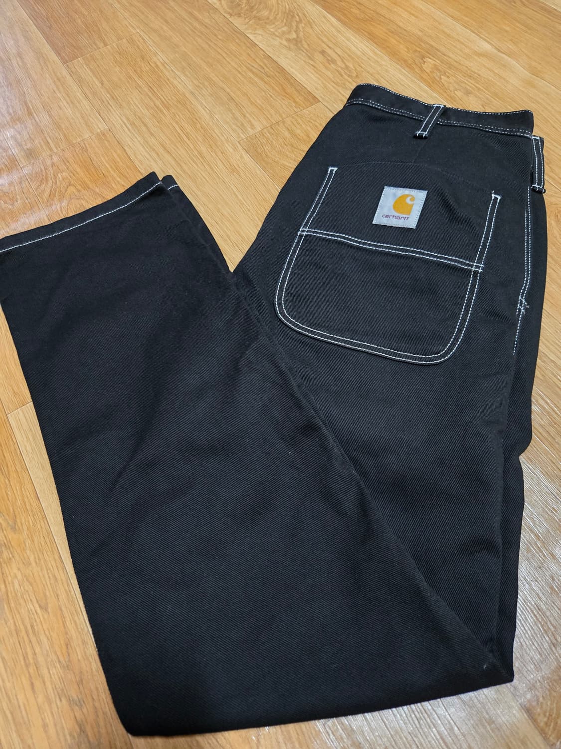 칼하트 블랙 스티지 심플 워크 팬츠(32×32) 상품이미지1