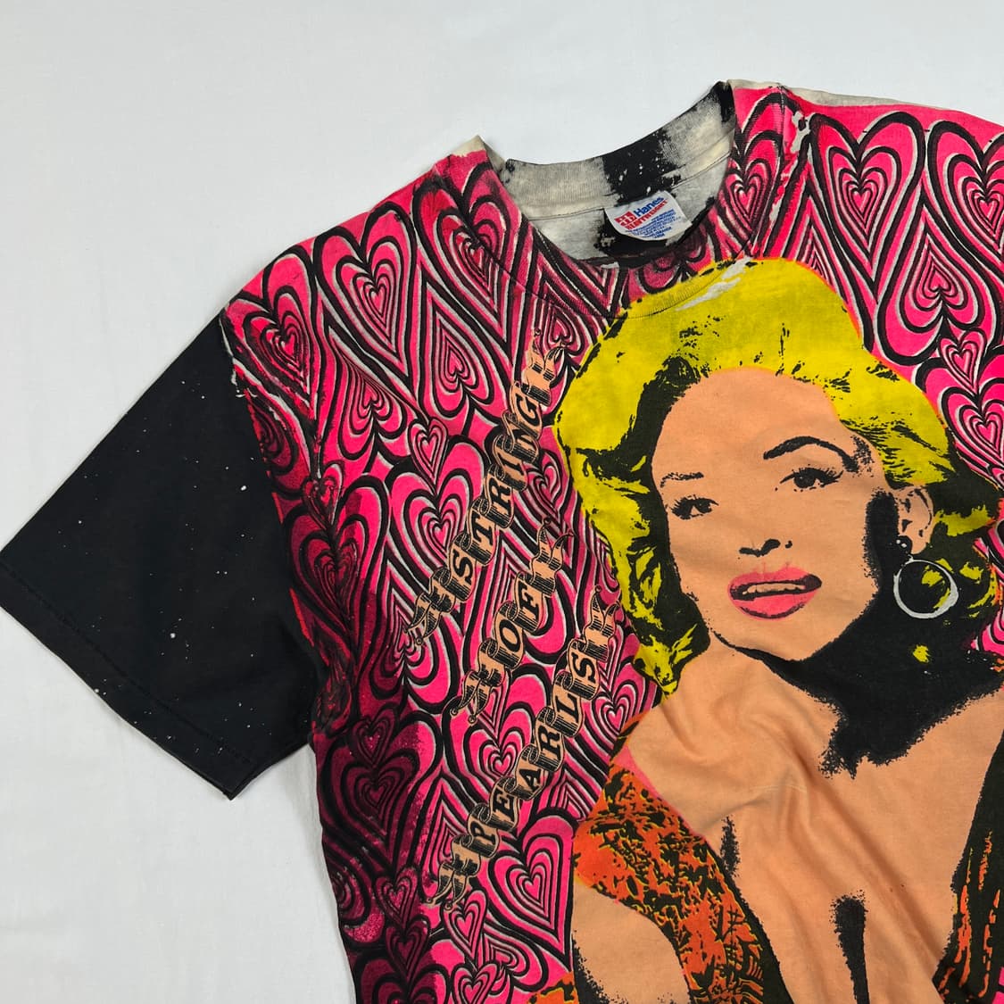 90‘s 마릴린먼로 marilyn monroe 올프린트 반팔티 상품이미지3