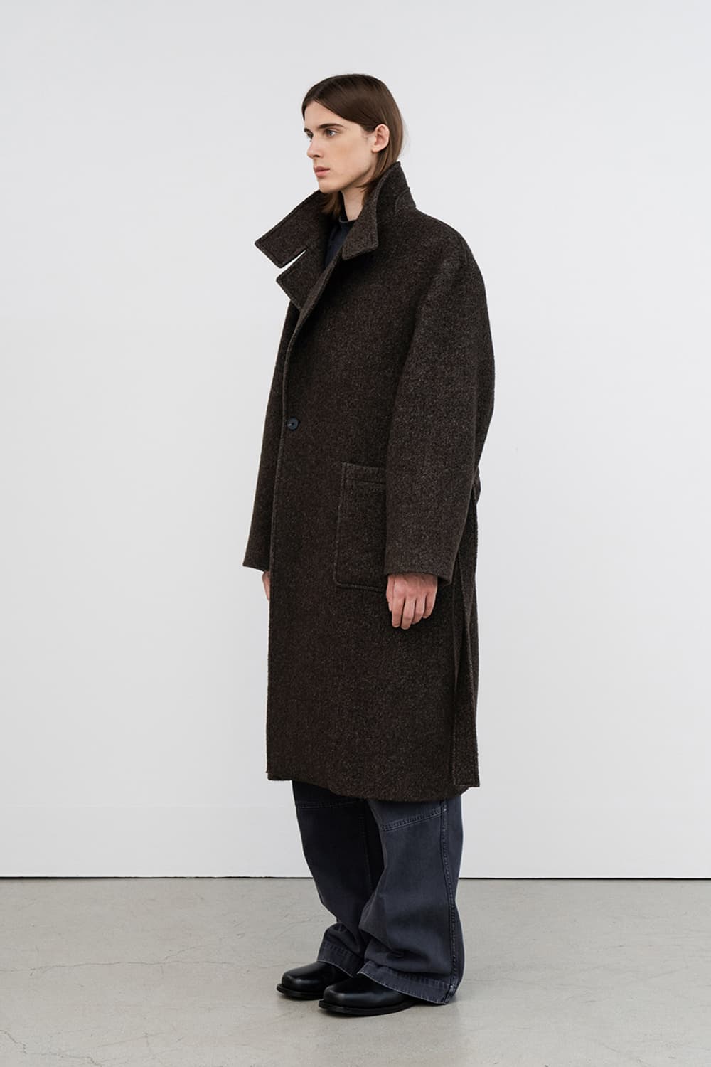 인사일런스 / 오버사이즈 하이넥 코트 상품이미지4