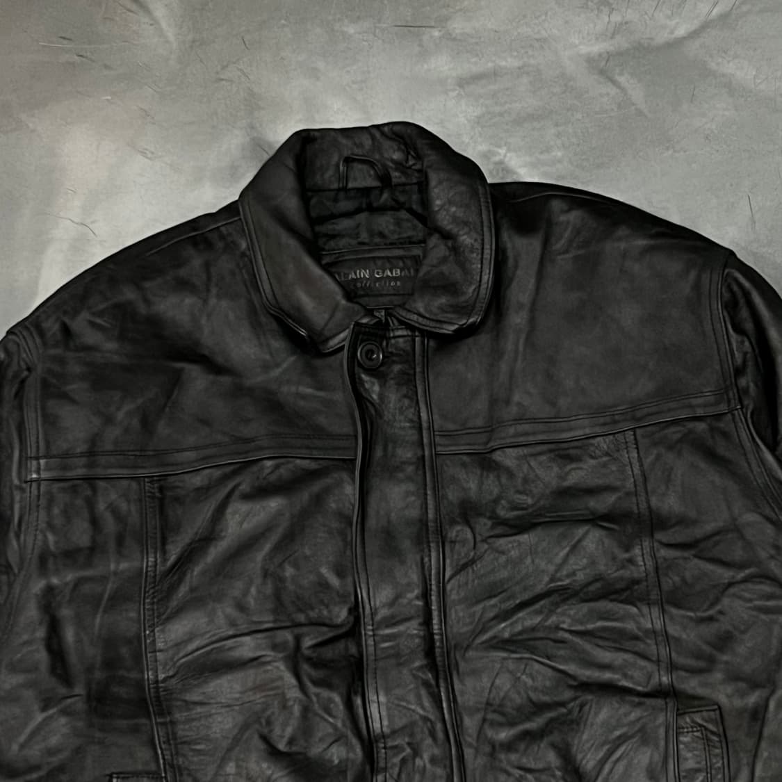  알랭 가바 카라 레더 블루종 y14901 상품이미지3