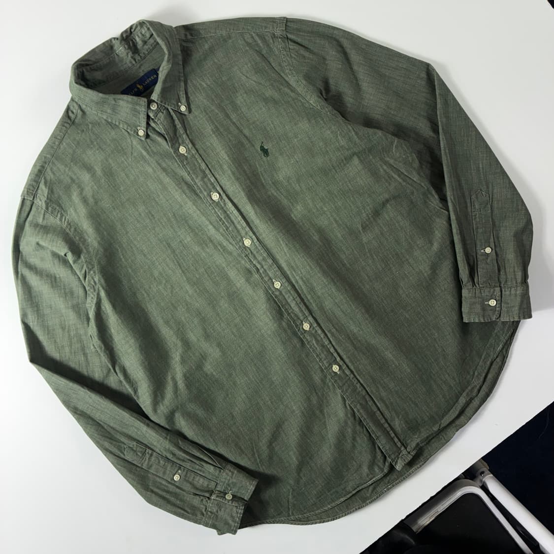 Polo  폴로 랄프로렌 자수 코튼 카키 셔츠  상품이미지2