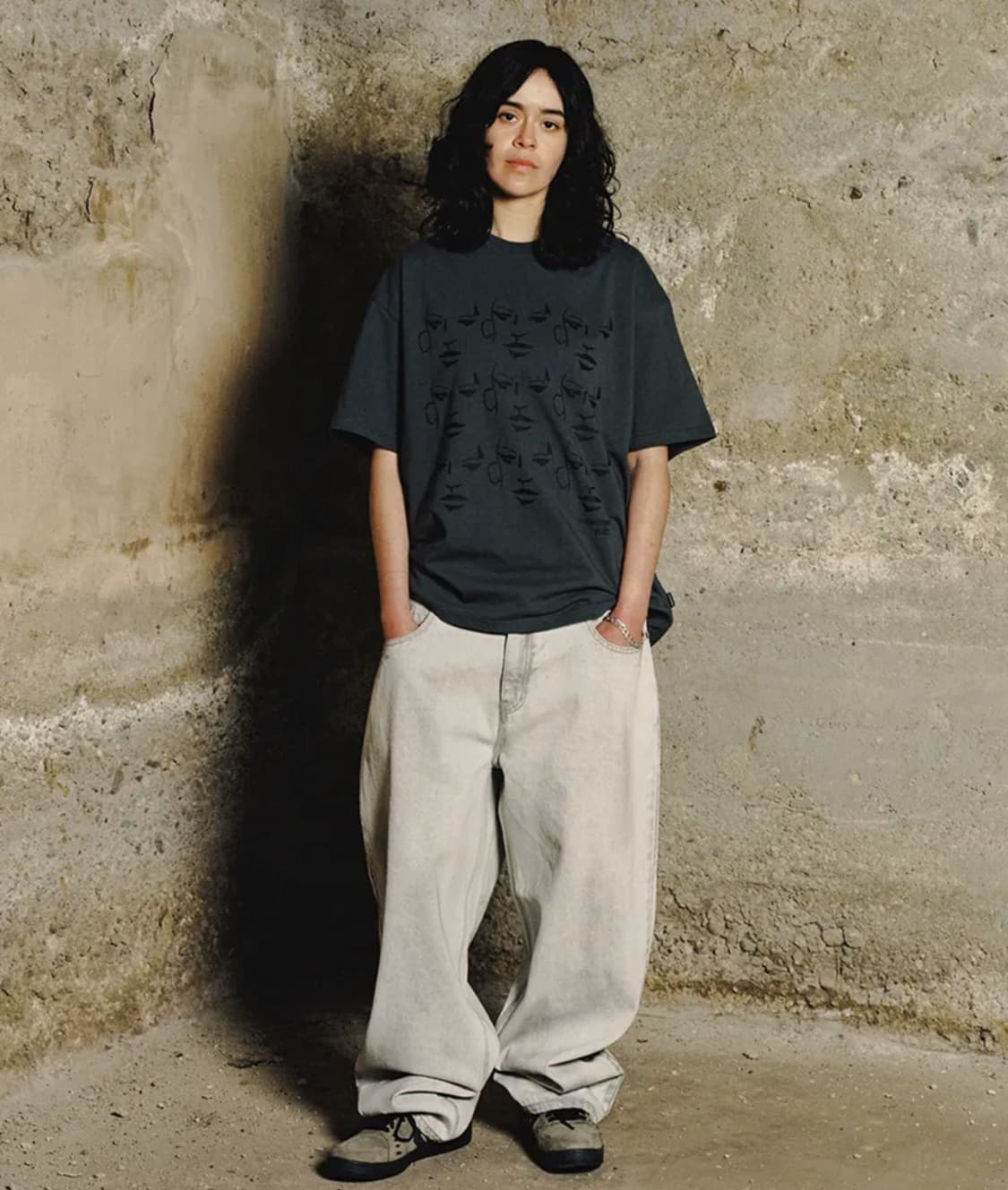 위캔더스 페이스 데님 팬츠 L 상품이미지3