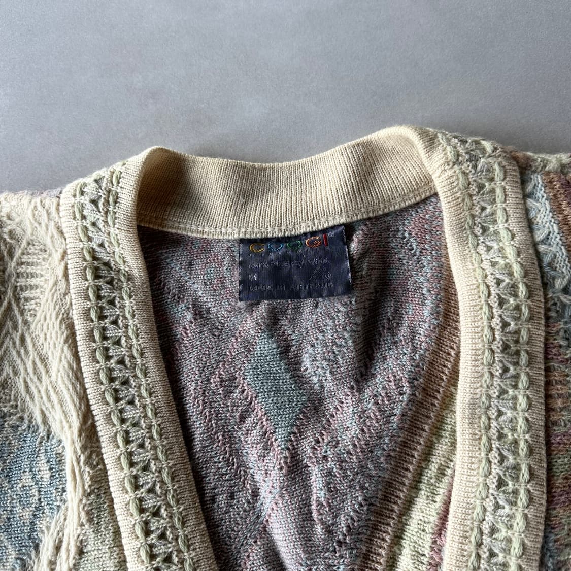 [M]쿠지 COOGI 케이블 니트 가디건 상품이미지9