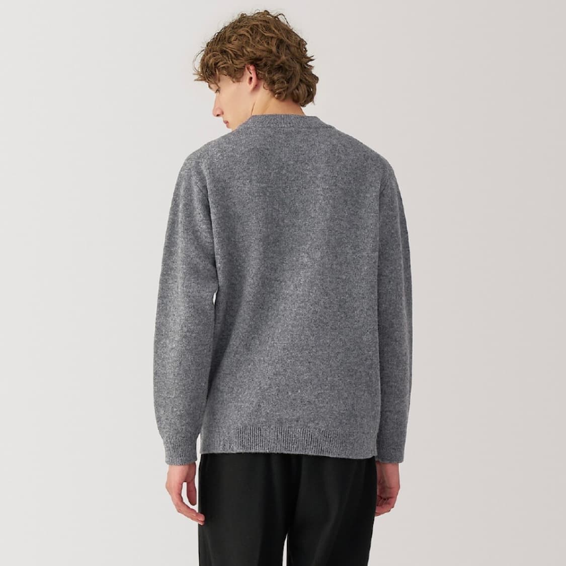 무인양품 무지라보 MUJI LABO 컴프레스드 울 하이넥 풀오버 M 상품이미지2