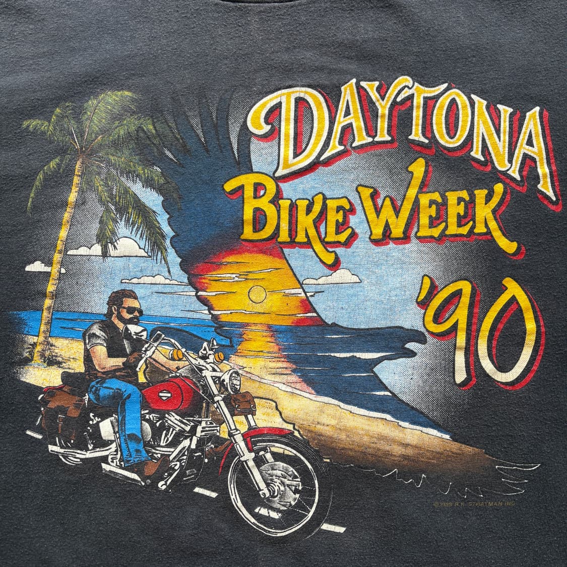 80s 빈티지 바이크 반팔 티셔츠 상품이미지3