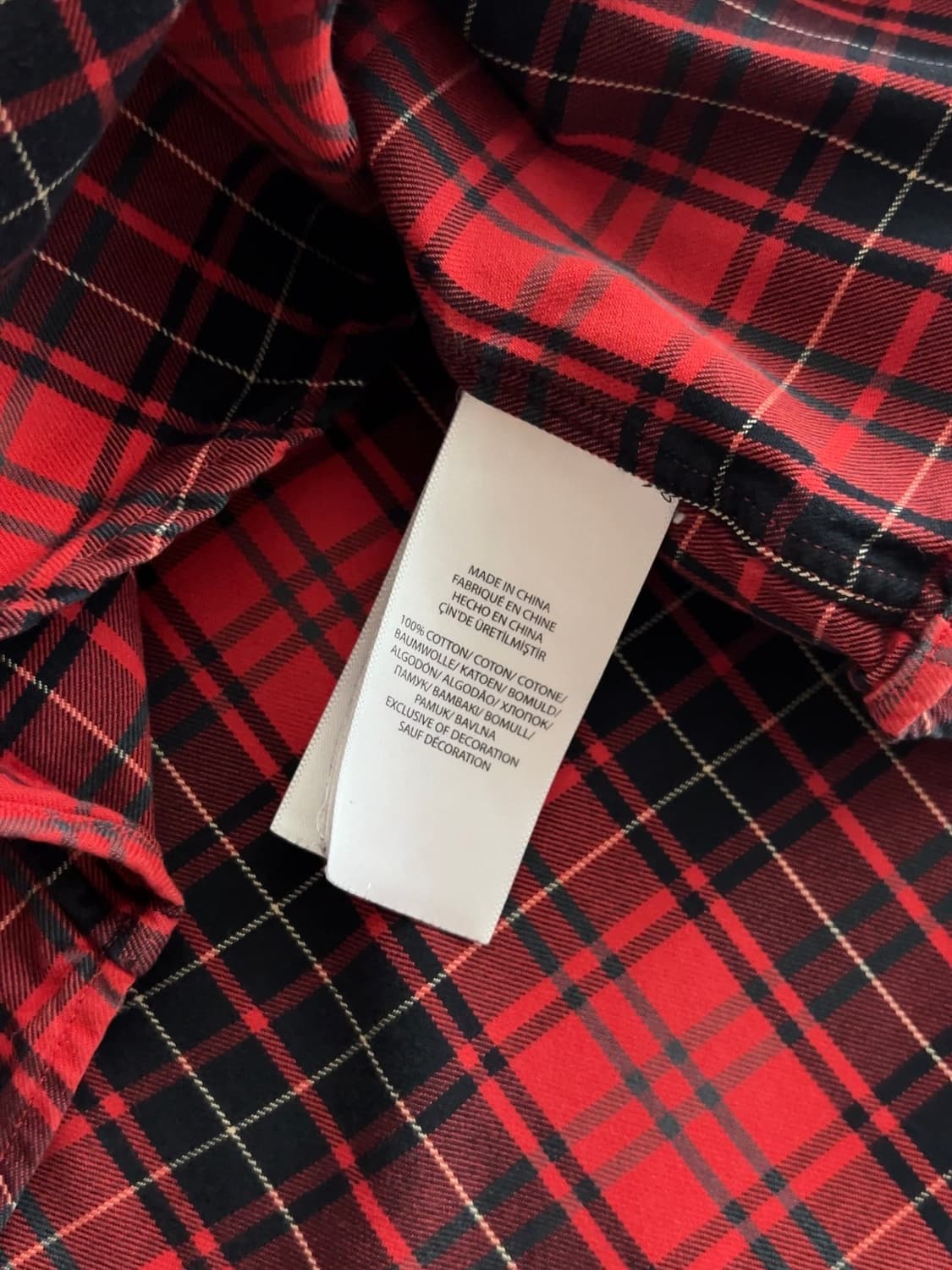 폴로 랄프로렌 클래식 핏 체크 셔츠 M 상품이미지6