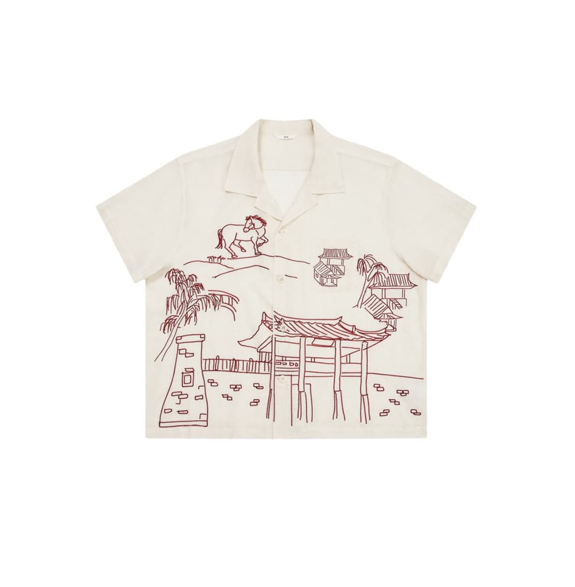 STU HISTORIC SITE EMBROIDERY SHIRT (IVOR 상품이미지1