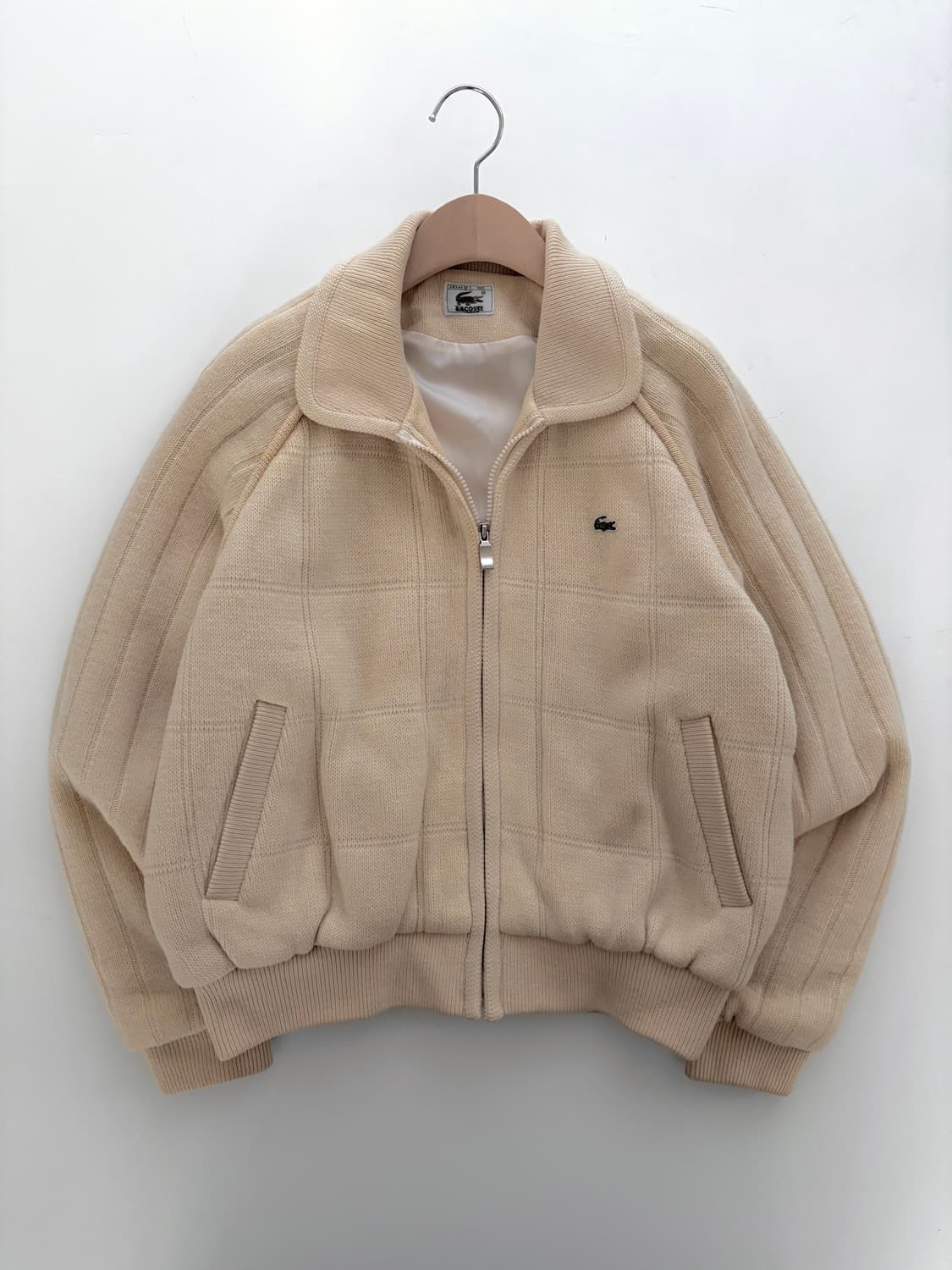 Lacoste 라코스테 베이지컬러 울 블루종 자켓 상품이미지3