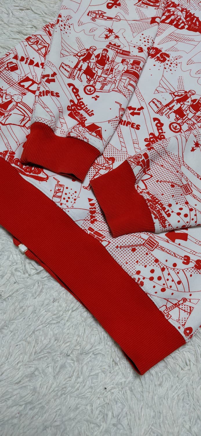 아디다스 패턴 기모 후드집업 100 상품이미지6