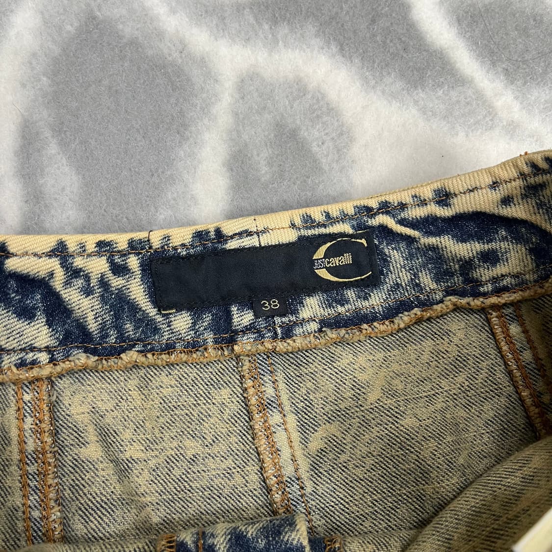 [Just Cavalli] 저스트카발리 워싱 머메이드 데님스커트 상품이미지5