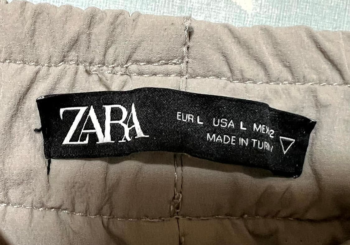 ZARA 자라 테크니컬 카고 팬츠 춘추 밴딩 캐주얼 조거 L 32 상품이미지3