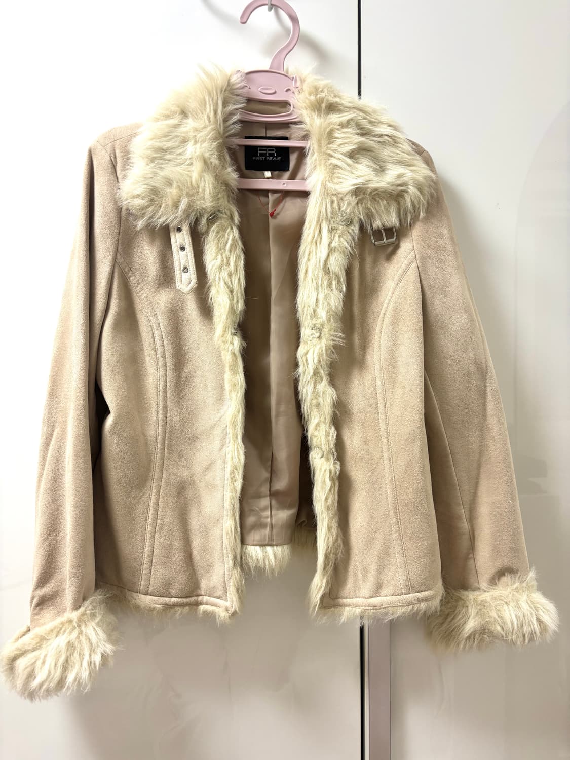 빈티지 베이지 무스탕 자켓 상품이미지1