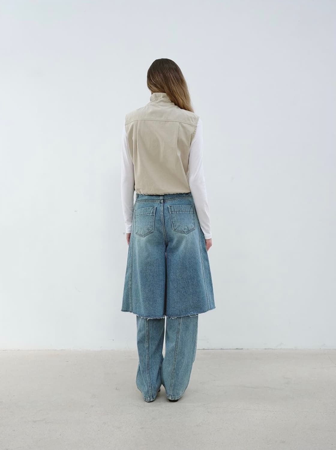 아옵트 버뮤다 데님팬츠 상품이미지2