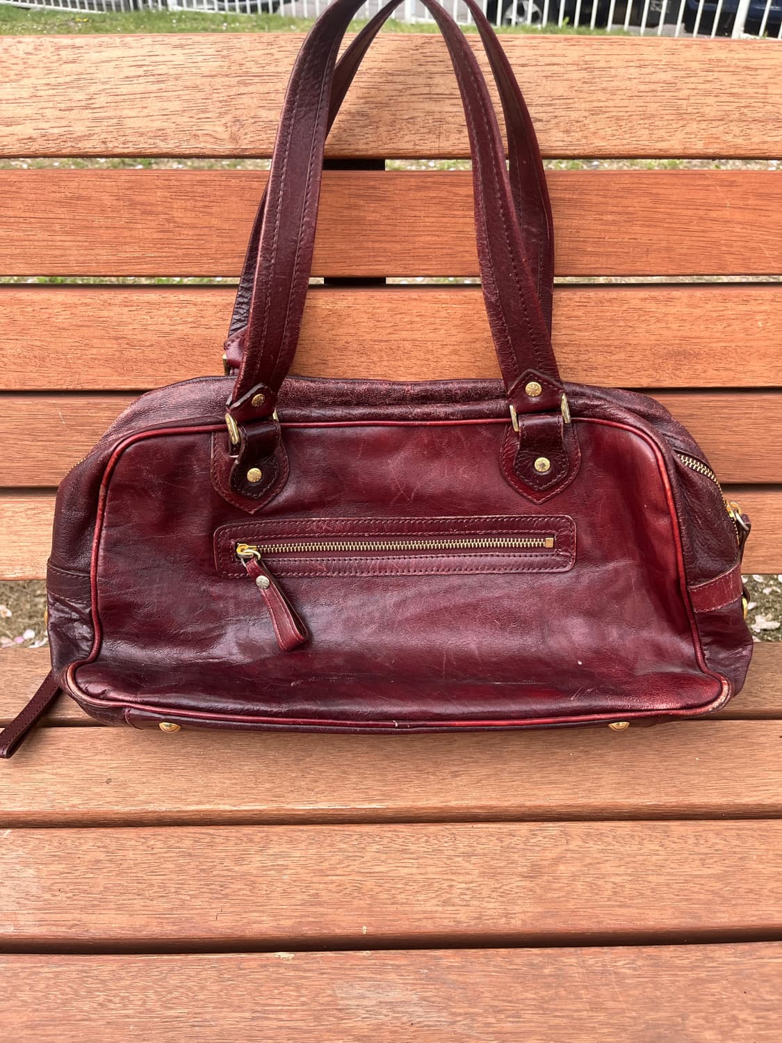 이탈리아 제작 하이엔드 레더, ETRO 버건디 토트백 ✨ 상품이미지7