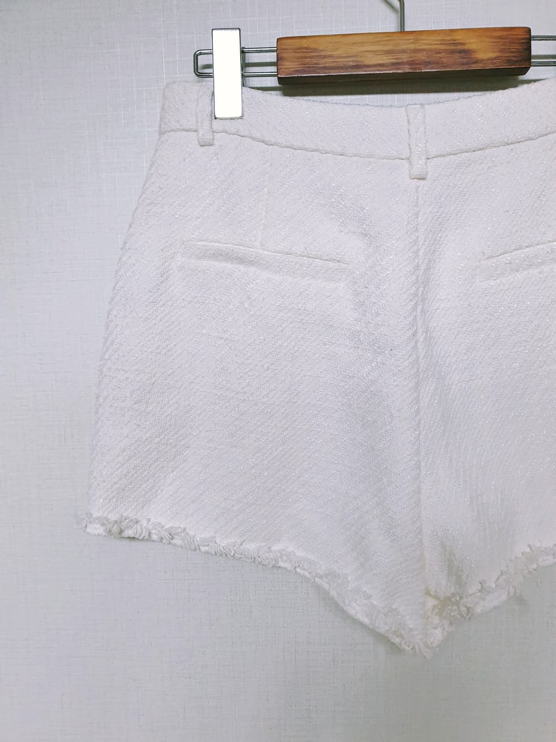 자라 트위드반바지 77 화이트 L 상품이미지3