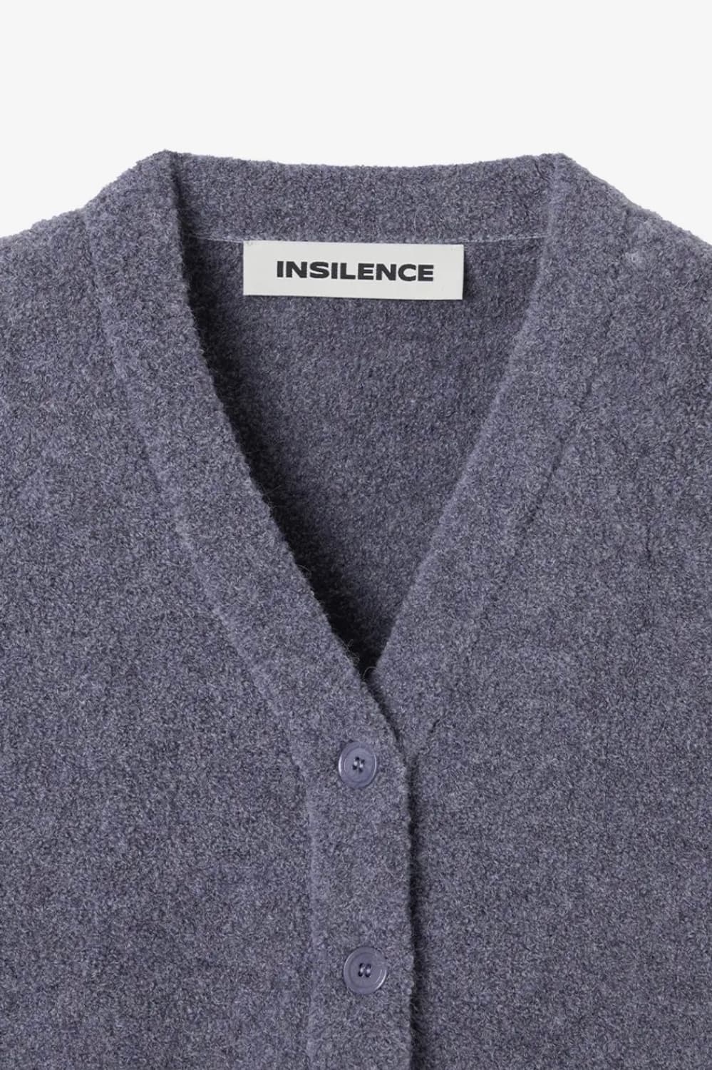 인사일런스우먼  알파카 크롭 가디건 BLUE S사이즈 상품이미지4