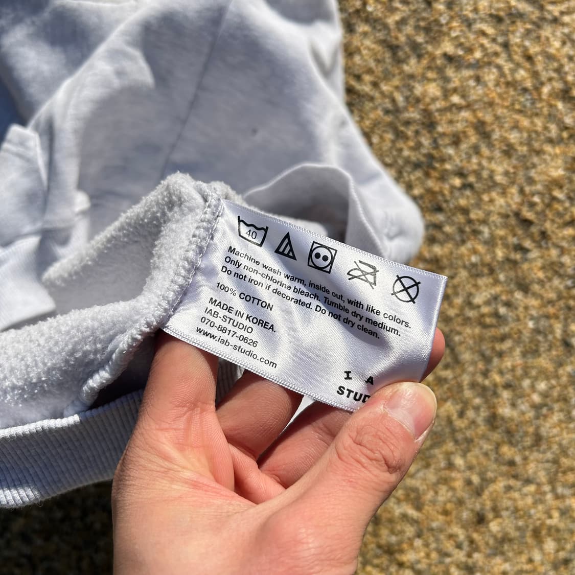 아이앱 스튜디어(I.A.B Studio) 그레이 후드티 상품이미지7