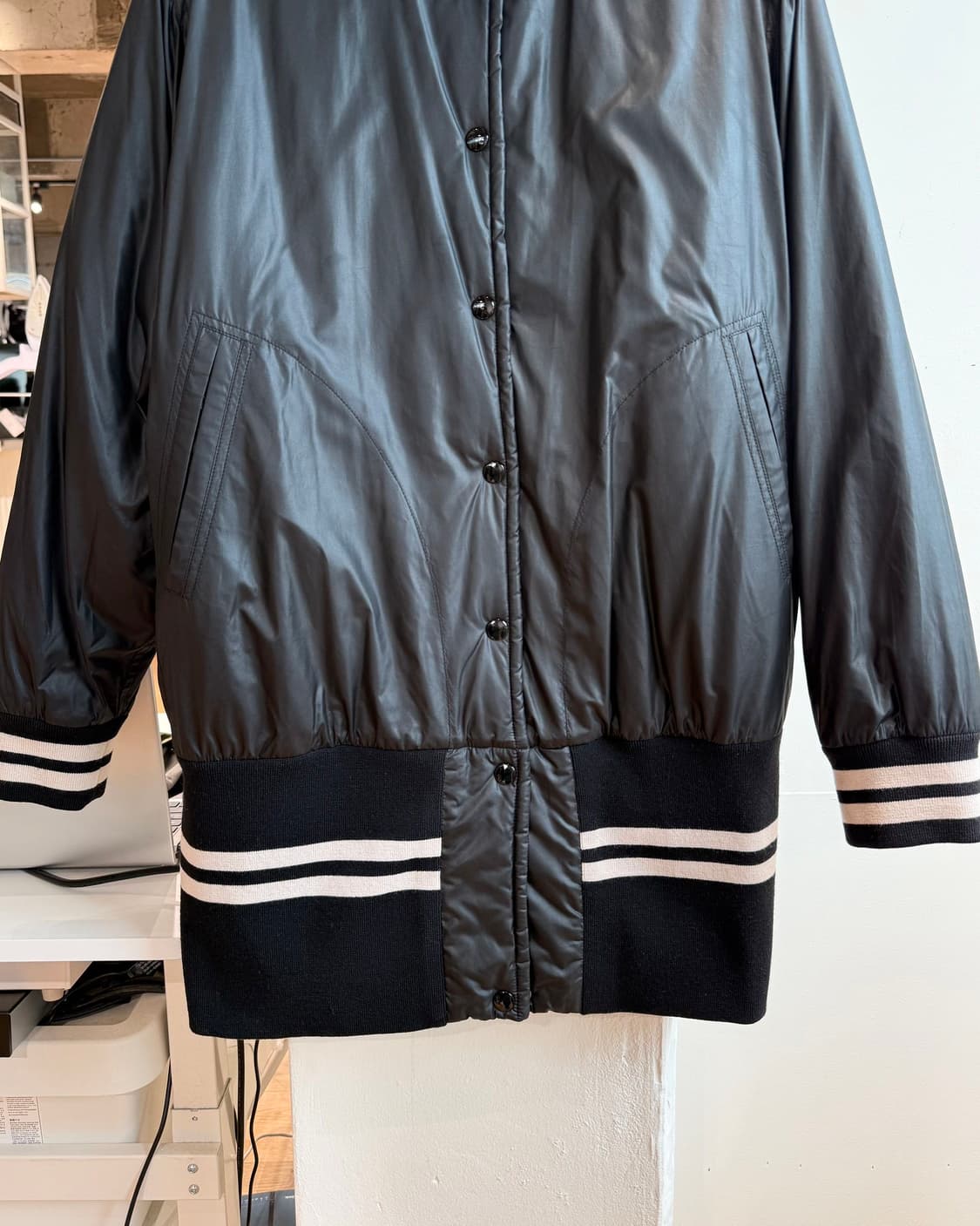 mm6 블랙 리버시블 봄버 자켓  상품이미지4