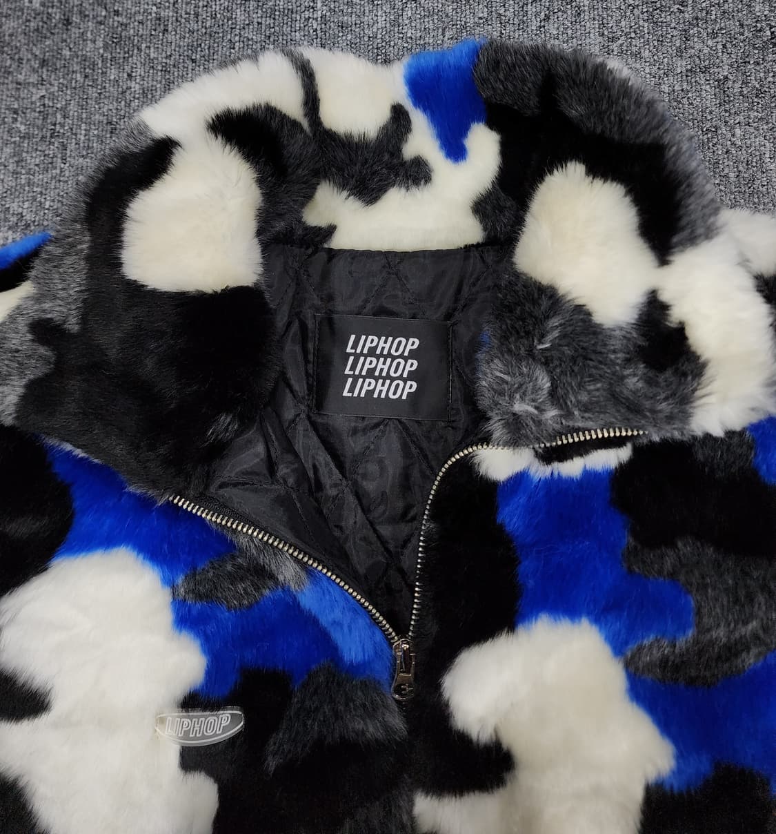 립합 블루 밀리 카모플라쥬 퍼 자켓 상품이미지4