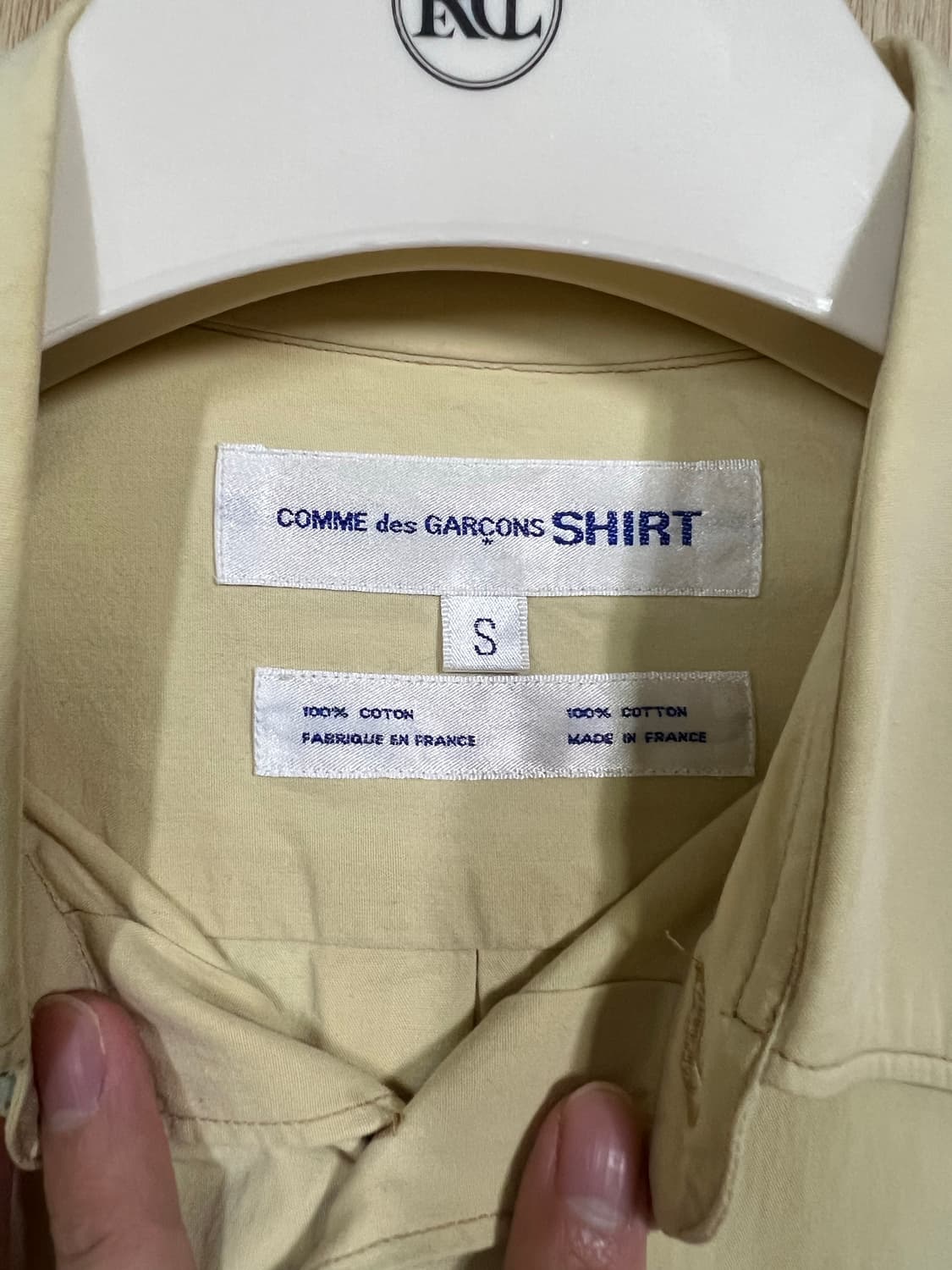[S] 꼼데가르송 셔츠 옐로우 상품이미지3