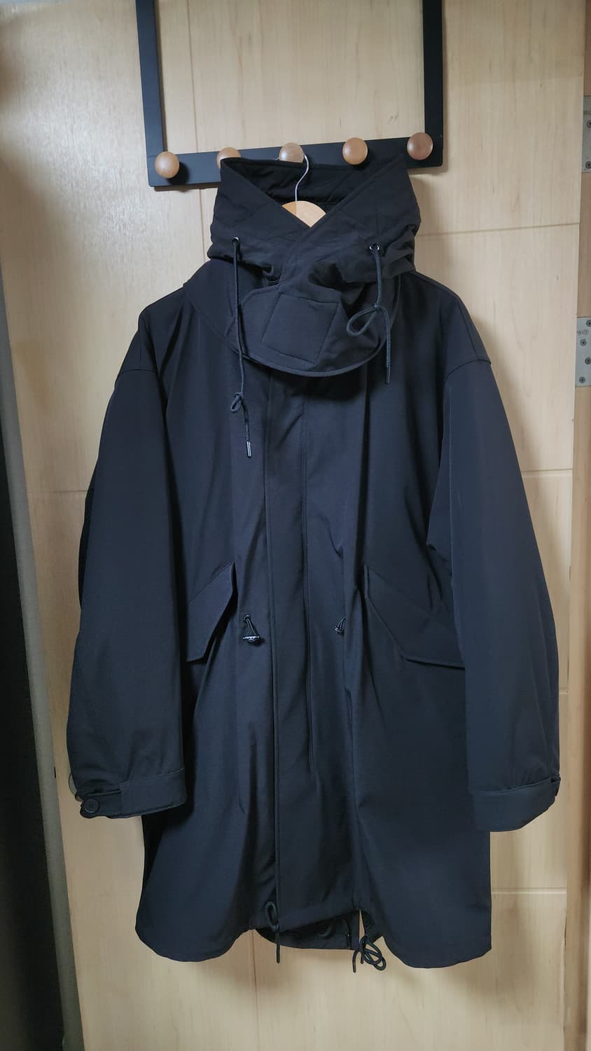 IRO 이로 이로맨 디테쳐블 피쉬테일 야상 점퍼 블랙  M 오버핏 상품이미지1