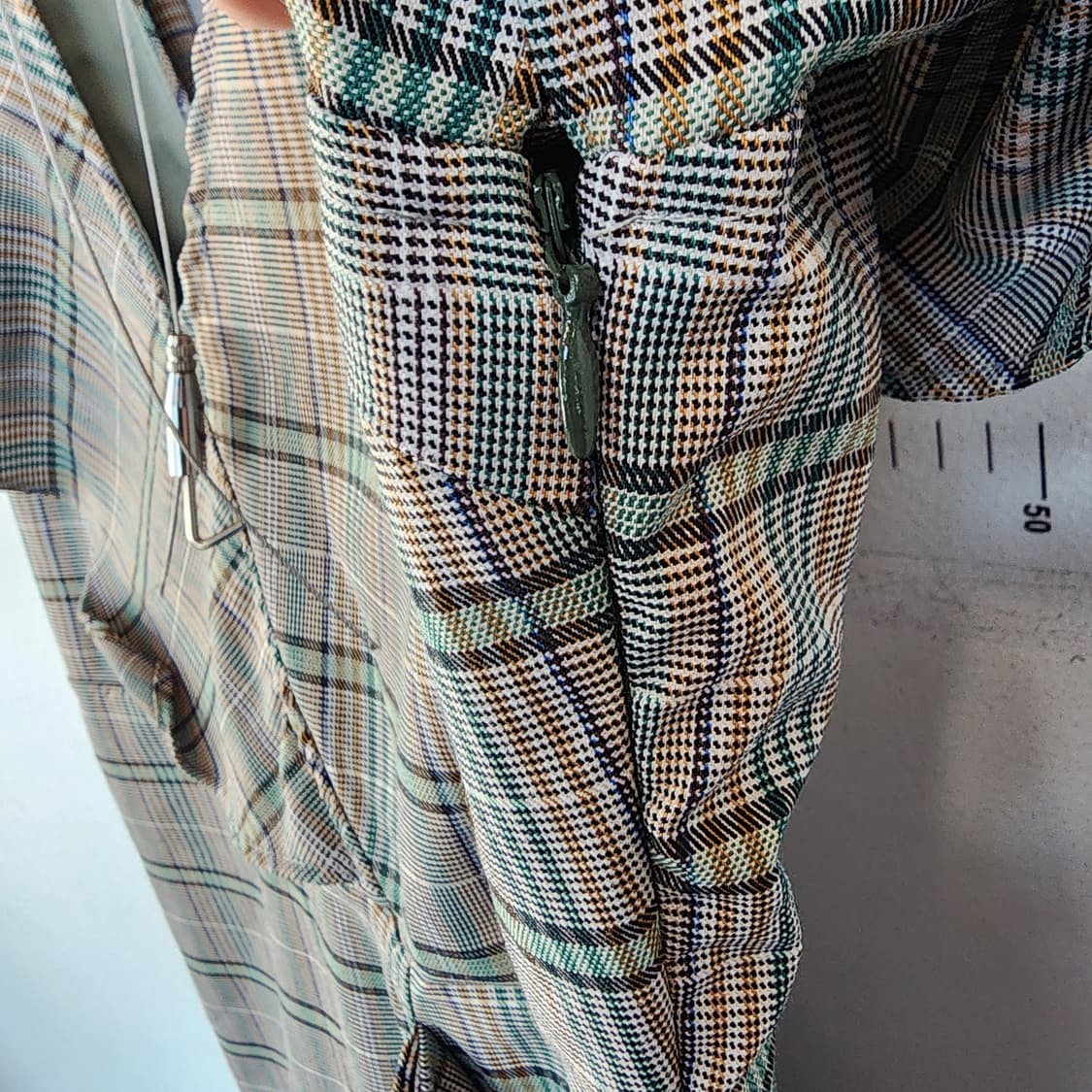 DANJI 체크 롱 원피스 프릴 장식 상품이미지7