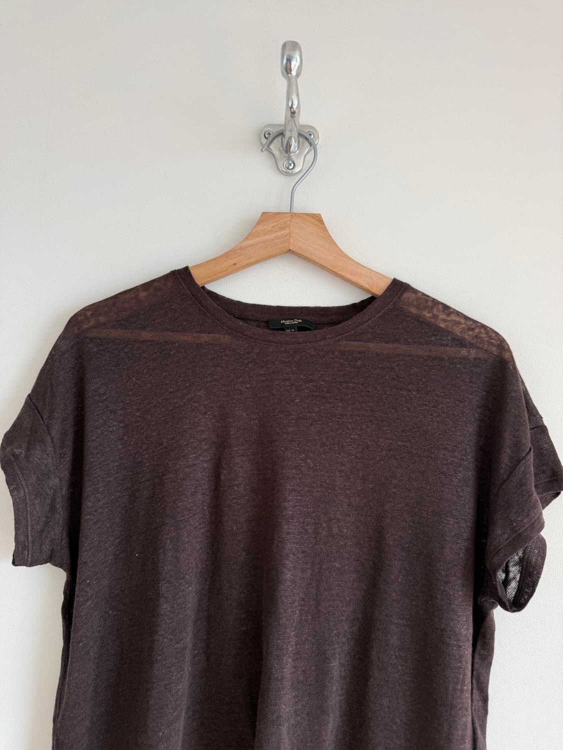 마시모두띠(Massimo Dutti) 린넨 반팔 티셔츠 상품이미지2