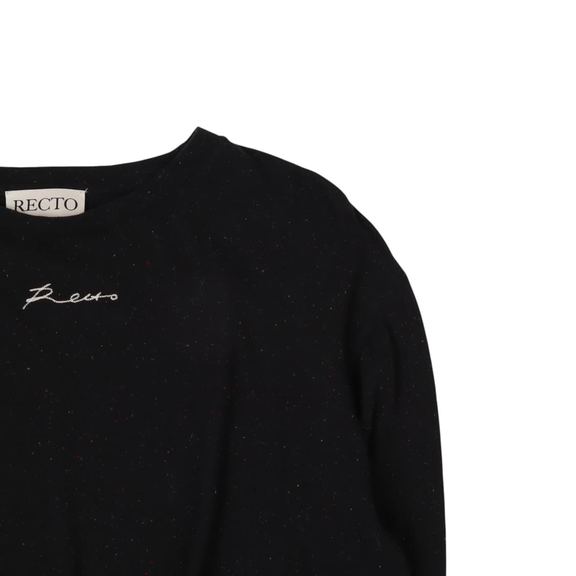 Recto 렉토 체인스티치 크롭 티셔츠 상품이미지3