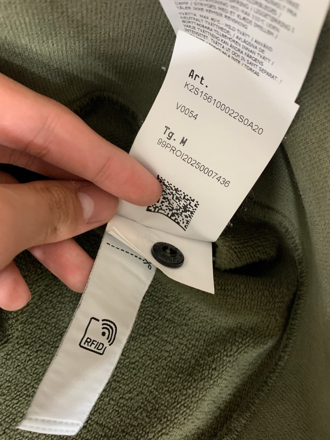 스톤아일랜드 카키 맨투맨 M사이즈 25fw 상품이미지5