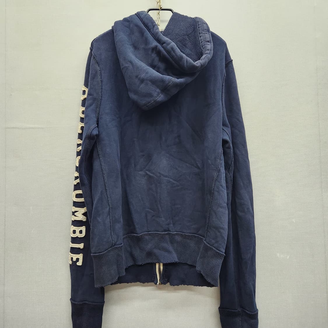 아베크롬비 로고/사이드 자수 빈티지 후드집업L 상품이미지4