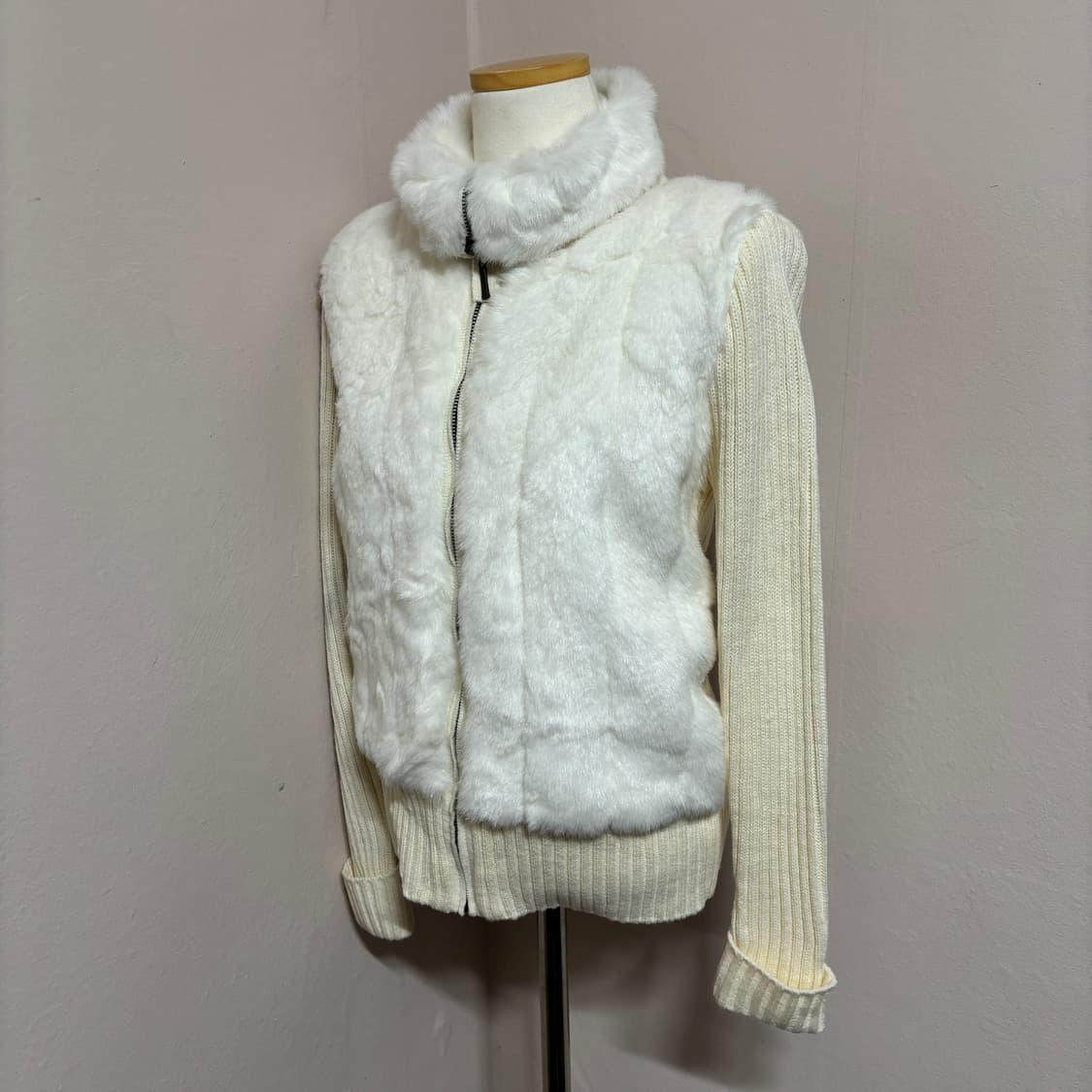 ARW  퍼 니트 자켓 상품이미지2