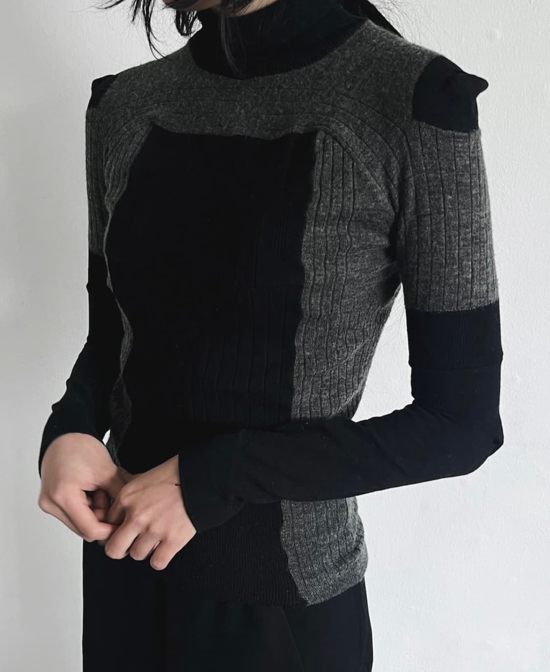 maison margiela x h&m 입체 패턴 니트 상품이미지5